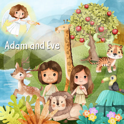 Adam and Eve Clip Art, Religion, Bible stories Clipart PNG files