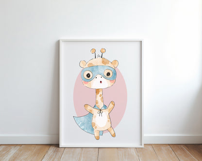 Animals Superhero clipart PNG files instant download PNG file - 300 dpi.