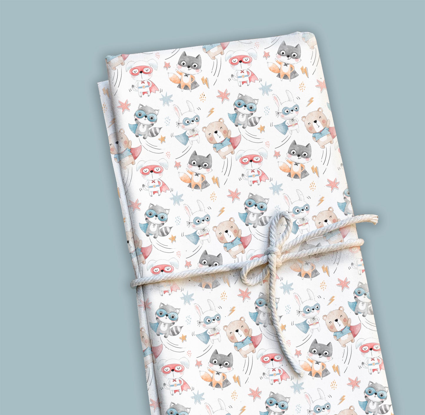 Animals superhero 2 Seamless Pattern, instant download PNG file - 300 dpi