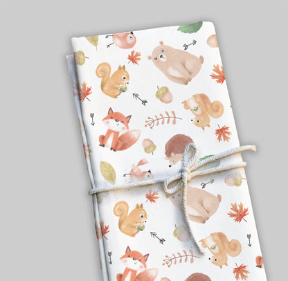 Animals Autumn Seamless Pattern, instant download PNG file - 300 dpi