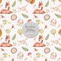 Autumn Animals Seamless Pattern, instant download PNG file - 300 dpi