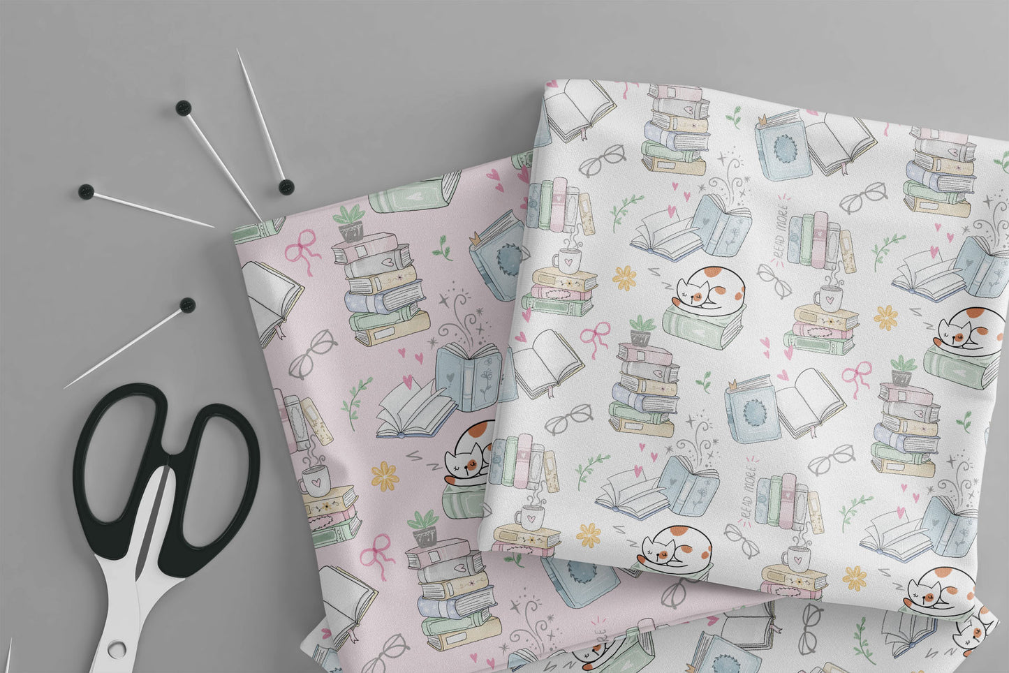 Book Seamless Pattern, instant download PNG file - 300 dpi