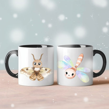 Cute Bugs, Insects Clipart, Hand drawn clipart, PNG files.