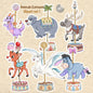 Animals Carousel clipart set 1 PNG file.