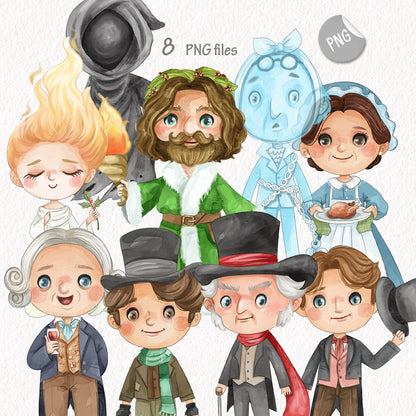 Christmas Carol Clipart Clipart , PNG file - 300 dpi