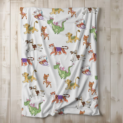 Animals Carousel clipart set 2 PNG file.