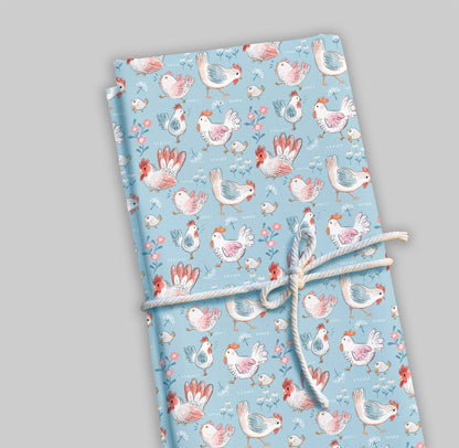 Chickens Seamless Pattern, instant download PNG , JPEG file - 300 dpi