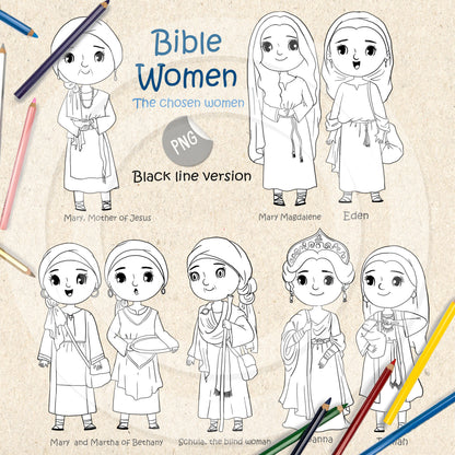 Women of the Chosen Clip Art  Clipart, PNG files