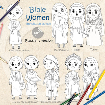 Women of the Chosen Clip Art  Clipart, PNG files