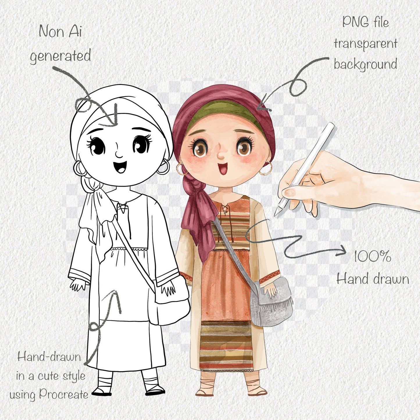 Women of the Chosen Clip Art  Clipart, PNG files