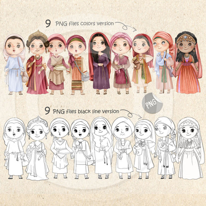 Women of the Chosen Clip Art  Clipart, PNG files