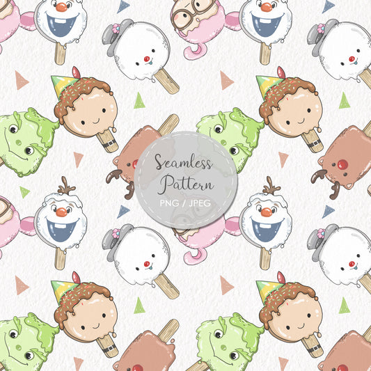 Christmas Seamless Pattern, instant download PNG file - 300 dpi