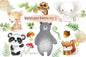 Animals water color set 1 clipart instant download PNG file - 300 dpi