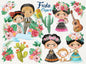 Frida clipart instant download PNG file - 300 dpi