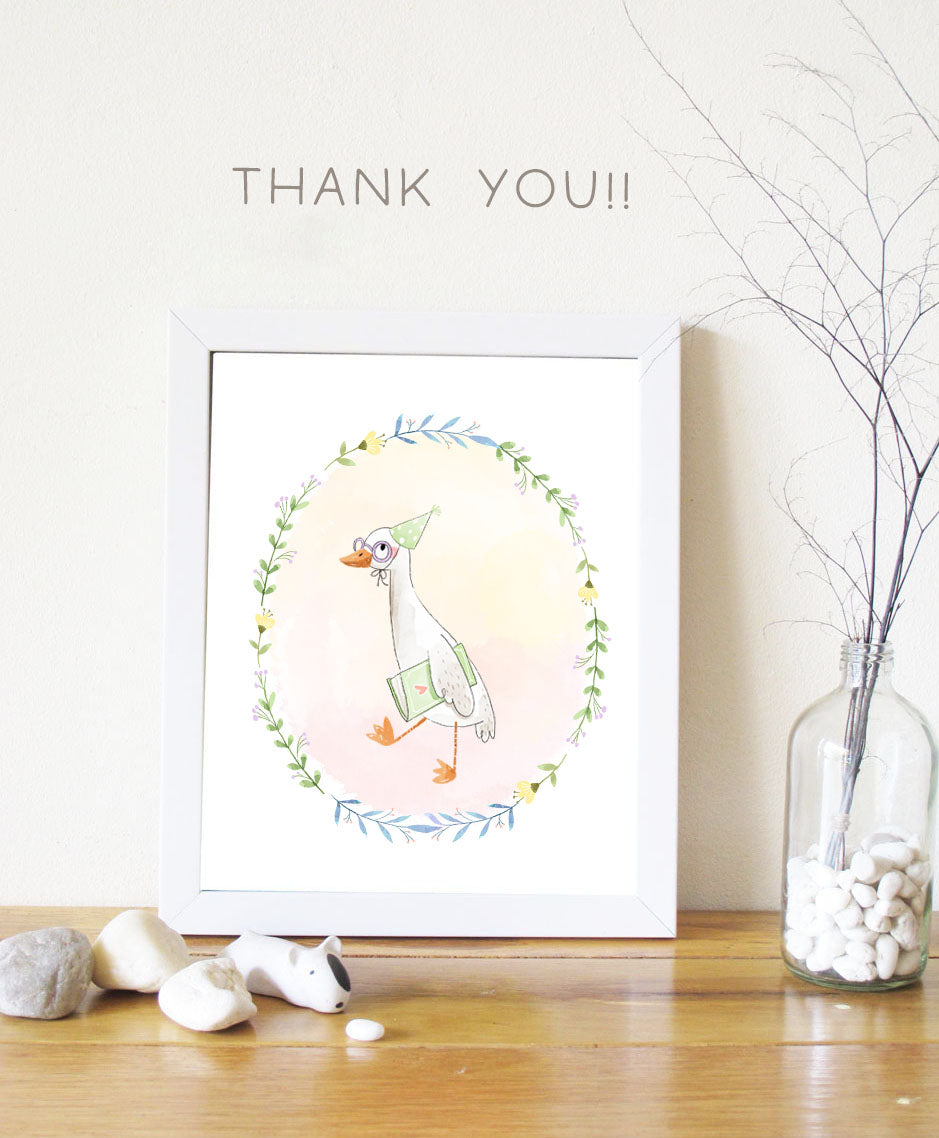 Silly Goose ClipArt set  instant download PNG file - 300 dpi