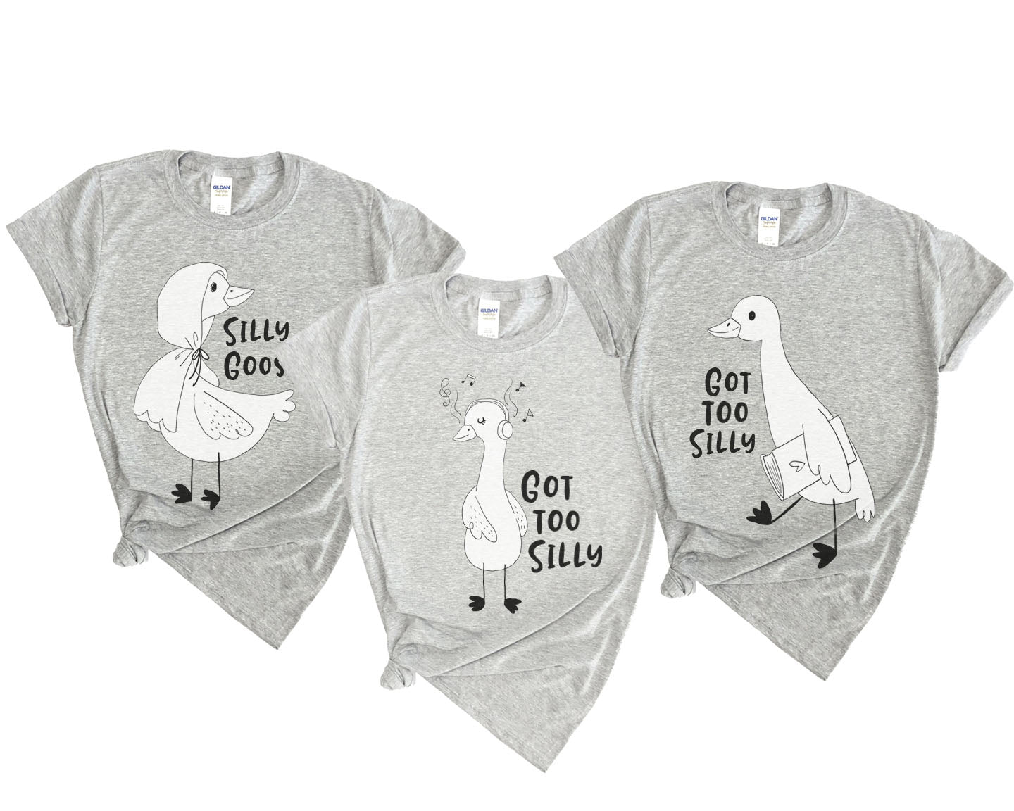 Silly Goose ClipArt set  instant download PNG file - 300 dpi