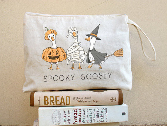 Halloween Goose Clipart Set, Cute Spooky Geese PNG clipart instant download PNG file - 300 dpi