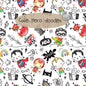 Cute Hero Hand Drawn ,doodle clipart, Seamless Pattern, instant download PNG file - 300 dpi