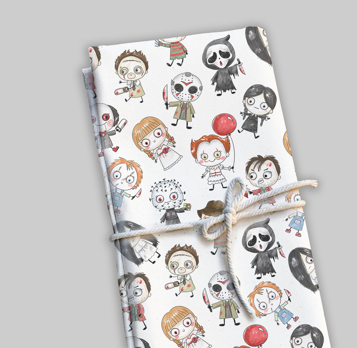 Halloween doodle characters clipart set 1 PNG files.