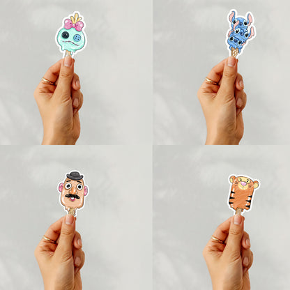 Cute Characters Ice Cream Clipart , PNG file - 300 dpi