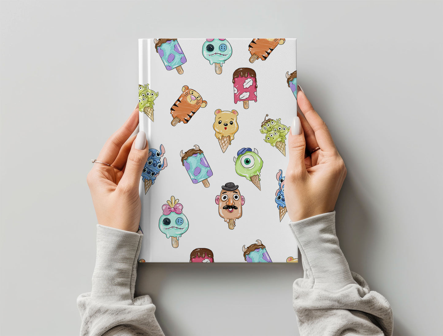 Cute Characters Ice Cream Clipart , PNG file - 300 dpi
