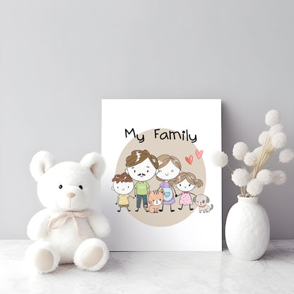 Kids Hand Drawn ,doodle clipart, instant download PNG file - 300 dpi