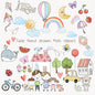 Kids Hand Drawn ,doodle clipart, instant download PNG file - 300 dpi