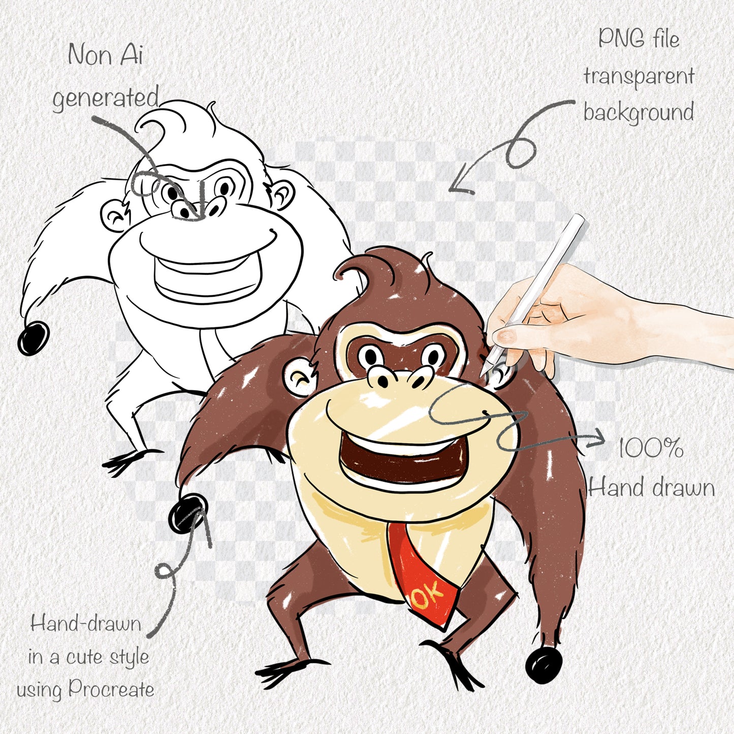 Game boy characters Hand Drawn ,doodle clipart, Seamless Pattern, instant download PNG file - 300 dpi