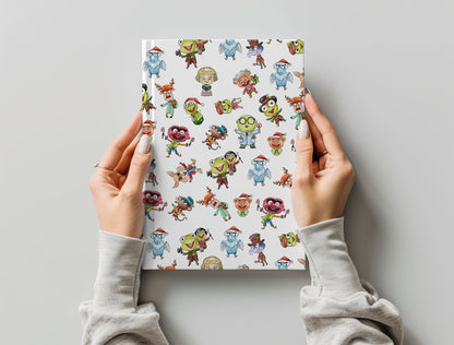 Christmas Animals Characters clipart PNG files.
