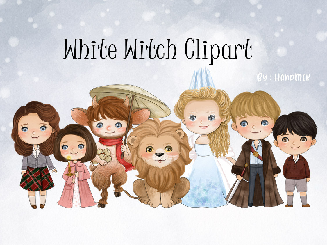 White Witch inspiration clipart instant download PNG file - 300 dpi