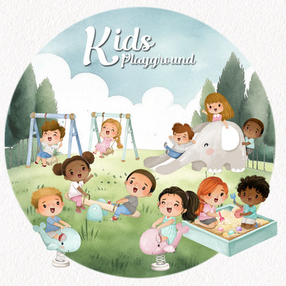 Kids Playground clipart, instant download PNG file - 300 dpi