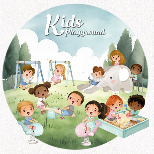 Kids Playground clipart, instant download PNG file - 300 dpi