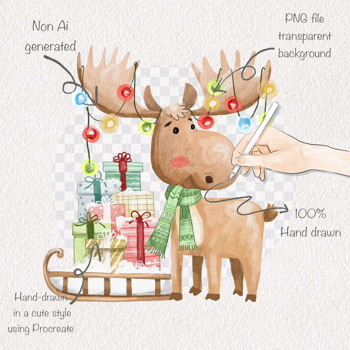 Christmas North Pole clipart PNG files.