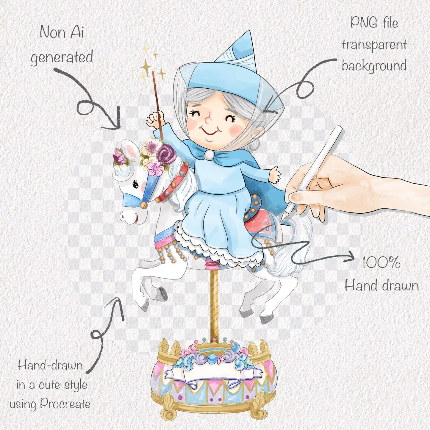 Ride Vehicle party clipart Set 1, PNG files