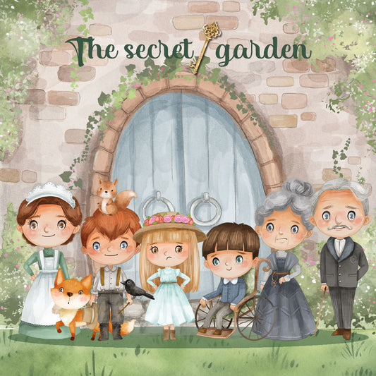 Secret Garden clipart instant download PNG file - 300 dpi