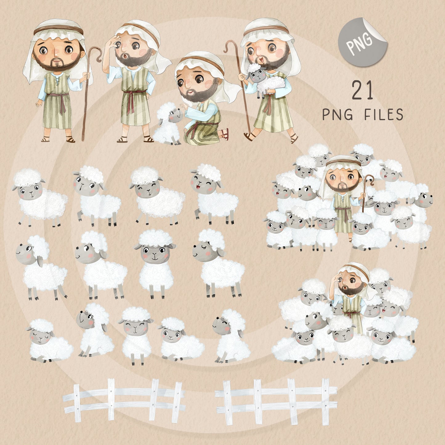 The lost sheep Clip Art, Bible stories Clipart PNG files
