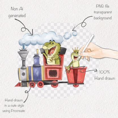 Ride Vehicle party clipart Set 2, PNG files