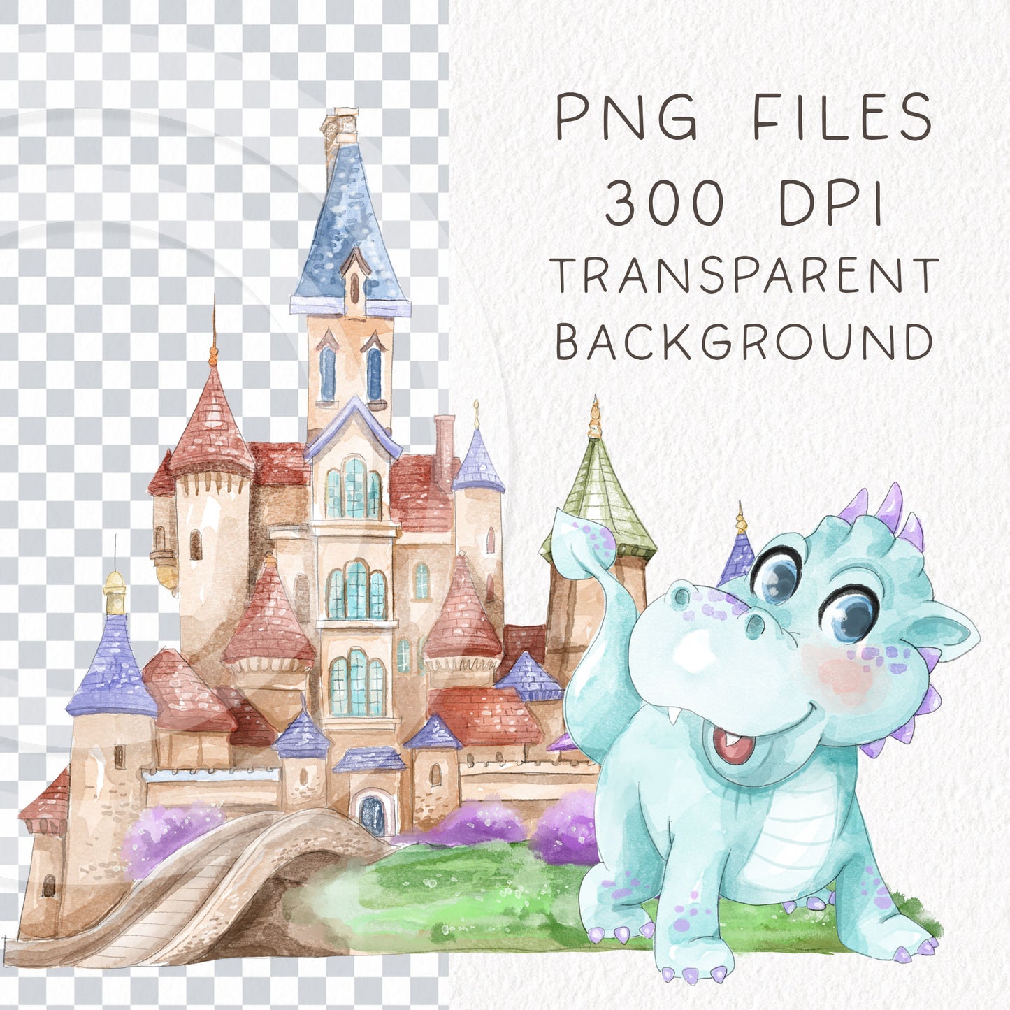 Happy Princess inspiration clipart instant download PNG file - 300 dpi