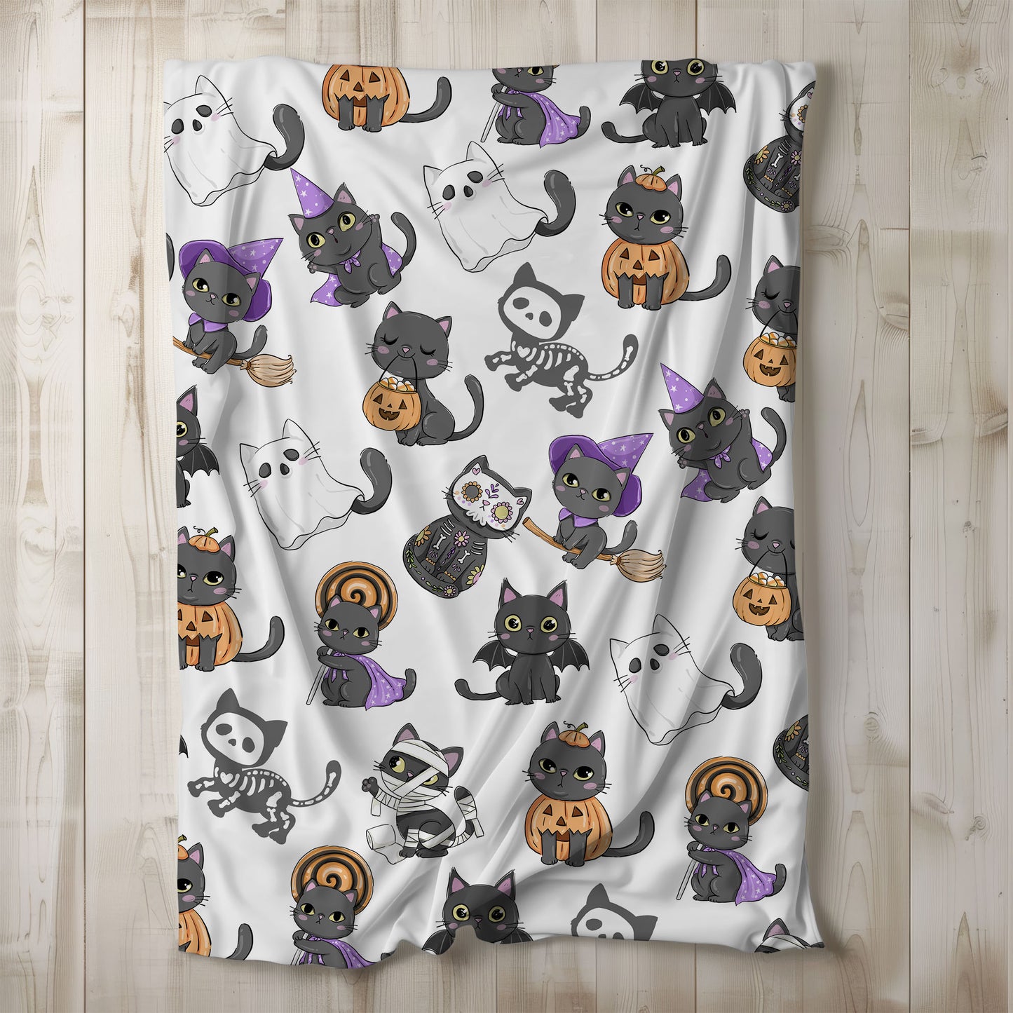 Halloween cat clipart PNG files.