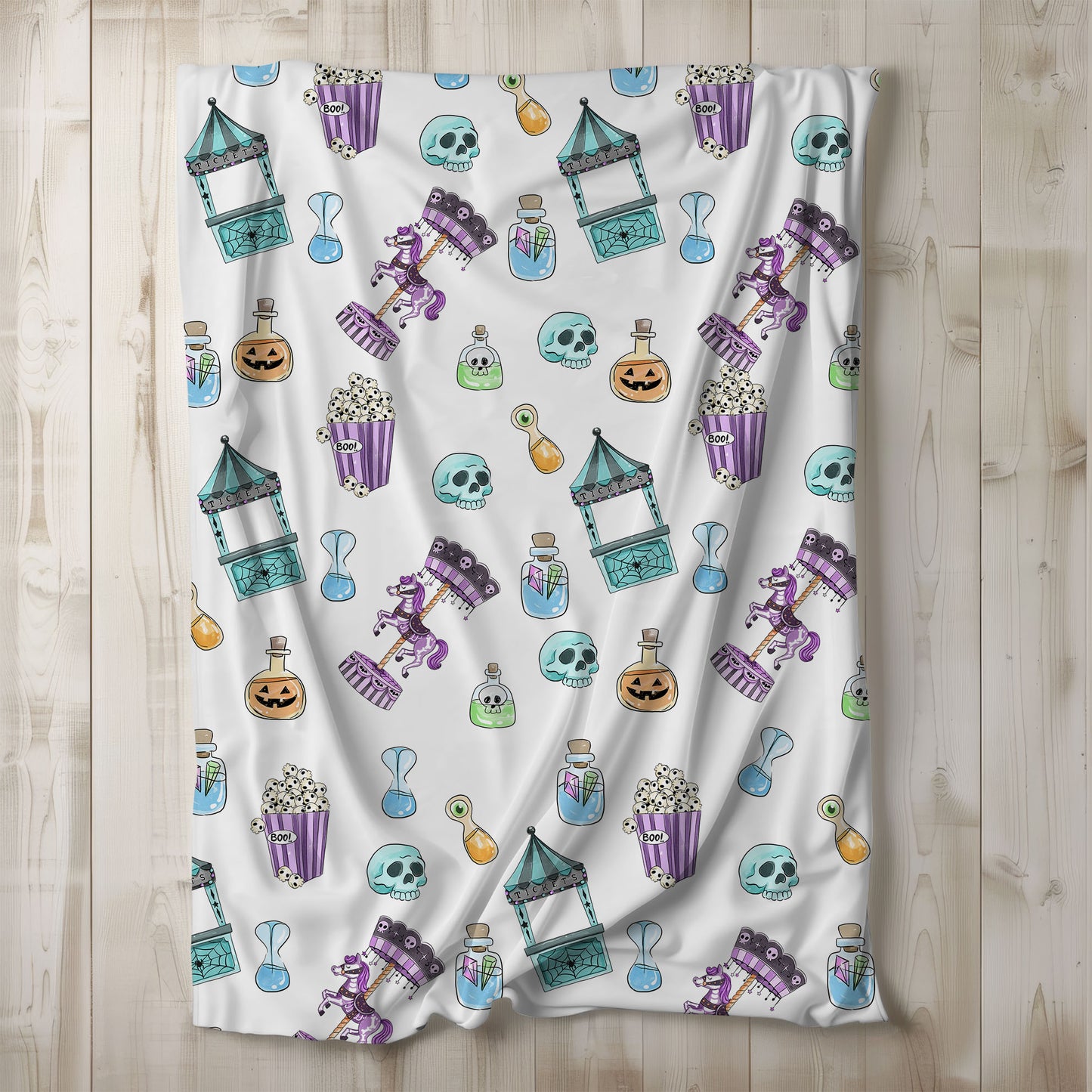 Spooky Carnival clipart PNG files.