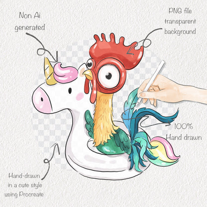 Summer party clipart PNG files