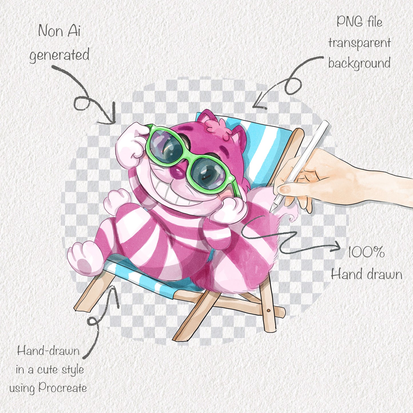 Summer party clipart Set 2, PNG files