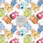 Summer ice cream Seamless Pattern A, instant download PNG , JPEG file - 300 dpi