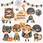 Halloween Superhero kids clipart PNG files instant download PNG file - 300 dpi.