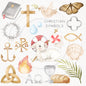 Christian Symbols Clipart PNG files 300 dpi. Religion, Bible stories Clipart PNG files
