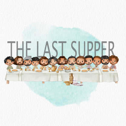 The last supper Clipart, Bible Characters Clipart PNG files 300 dpi.