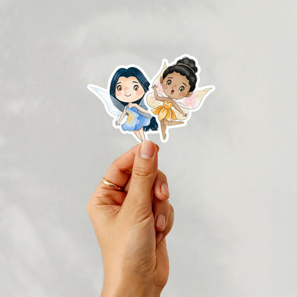 fairies friends clipart instant download PNG file - 300 dpi