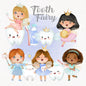 Cute Tooth fairy clipart instant download PNG file - 300 dpi