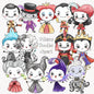 Villains doodles ClipArt, Hand drawn villains instant download PNG file - 300 dpi