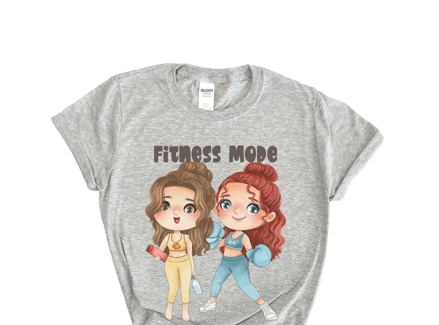 Cute girls workout set 2, PNG files 300 dpi.